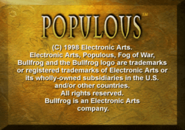 Populous The Beginning screenshot 3 for Playstation